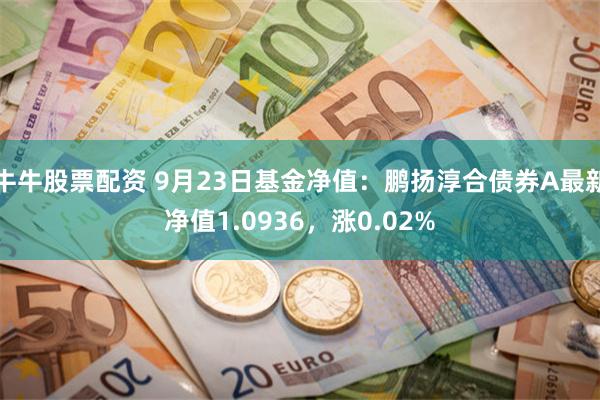 牛牛股票配资 9月23日基金净值：鹏扬淳合债券A最新净值1.0936，涨0.02%