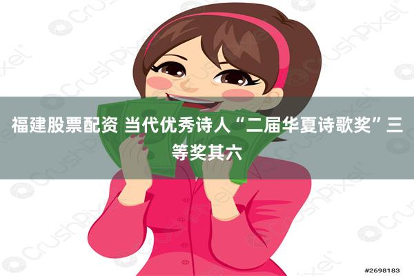 福建股票配资 当代优秀诗人“二届华夏诗歌奖”三等奖其六