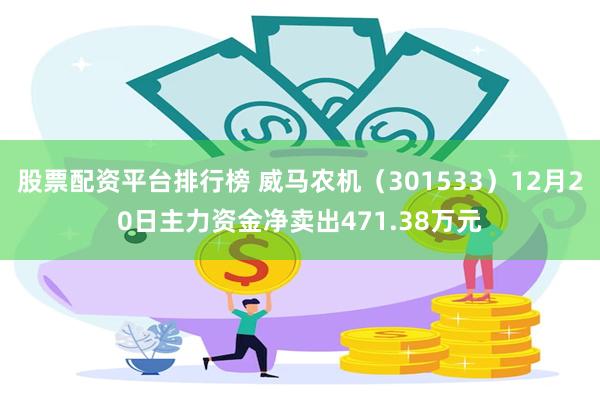 股票配资平台排行榜 威马农机（301533）12月20日主力资金净卖出471.38万元