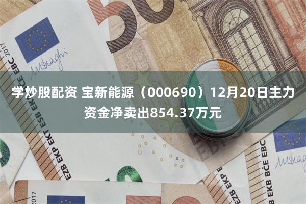 学炒股配资 宝新能源（000690）12月20日主力资金净卖出854.37万元